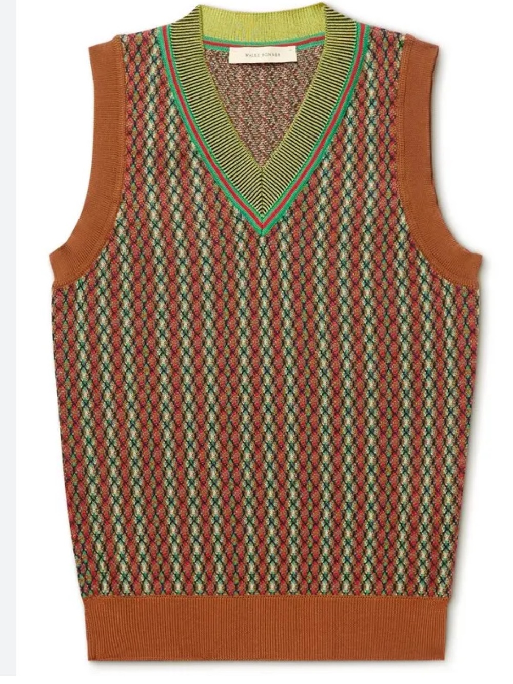 🎼🧶✨ Wales Bonner Orchestre Jacquard Knit Sweater Vest | Size 2 | Luxury Knit🤎